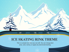 Ice Skating Rink Theme PPT Slide 1