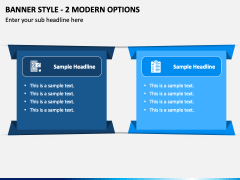 Banner Style - 2 Modern Options PPT Slide 2