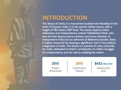 Statue of Unity PPT Slide 3
