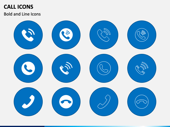 Call Icons PPT Slide 1