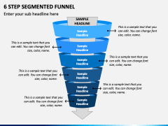 6 Step Segmented Funnel PPT Slide 1