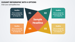 Elegant Infographic with 4 Options PPT Slide 1