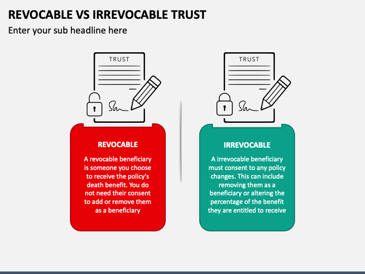 Revocable Vs Irrevocable Trust PPT Slide 1