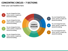 Concentric Circles – 7 Sections PPT Slide 2