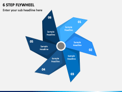 6 Step Flywheel PPT Slide 1