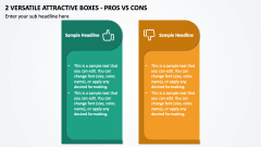 2 Versatile Attractive Boxes - Pros Vs Cons PPT Slide 1