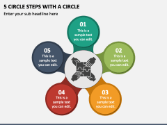 5 Circle Steps with A Circle PPT Slide 1