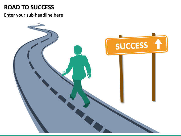 Road To Success PowerPoint Template - PPT Slides | SketchBubble