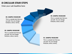 8 Circular Stair Steps PPT Slide 1