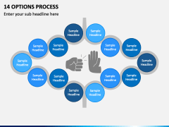14 Options Process PPT Slide 2