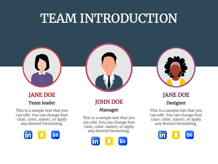 Animated Team Introduction PPT Slide 1