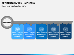 Key Infographic - 5 Phases PPT Slide 2