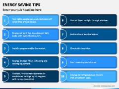 Energy Saving Tips PowerPoint and Google Slides Template - PPT Slides