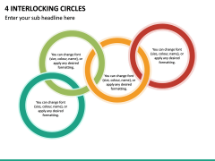 4 Interlocking Circles PPT Slide 2