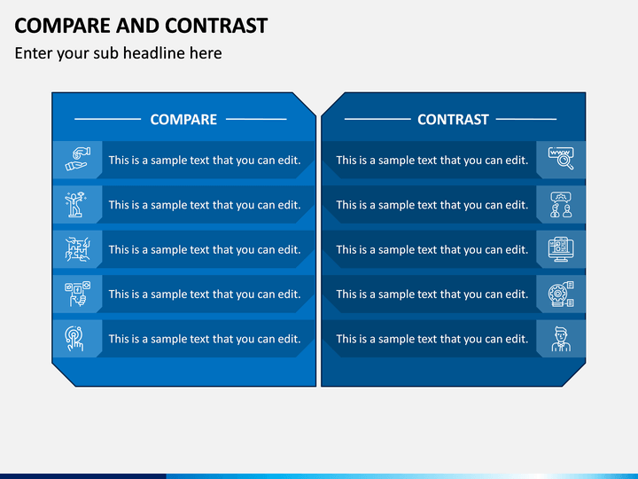 Compare and Contrast PowerPoint Template