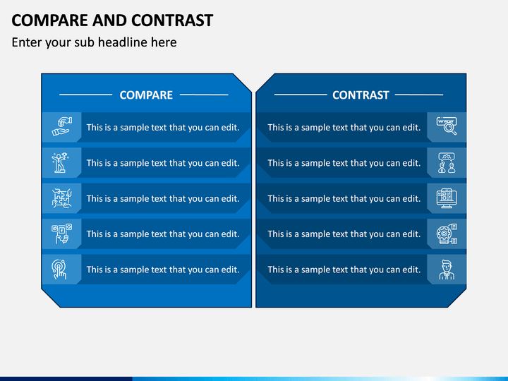 infographic compare and contrast