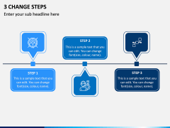 3 Change Steps PPT Slide 1
