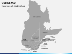 Quebec Map PPT Slide 2