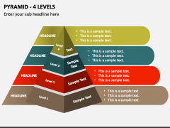 Pyramid - 4 Levels PPT Slide 1