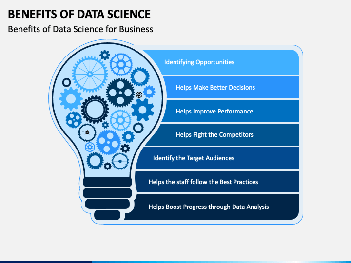 Benefits of Data Science PowerPoint Template PPT Slides
