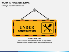Work in Progress (WIP) Icons PPT Slide 7