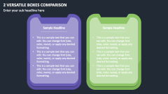 2 Versatile Boxes Comparison PPT Slide 1