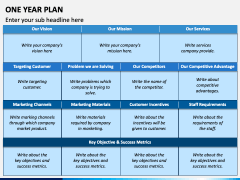 One Year Plan PowerPoint and Google Slides Template - PPT Slides