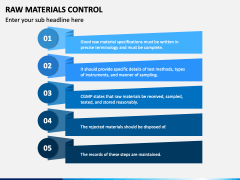 Raw Materials Control PowerPoint and Google Slides Template - PPT Slides