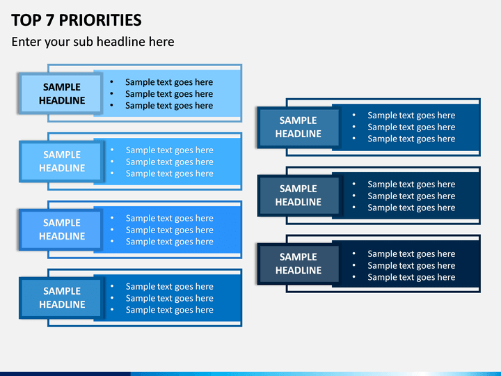 Top 7 Priorities PPT Slide 1