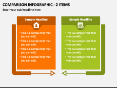 Comparison Infographic - 2 Items PPT Slide 1