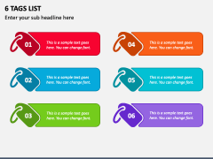 6 Tags List PPT Slide 2