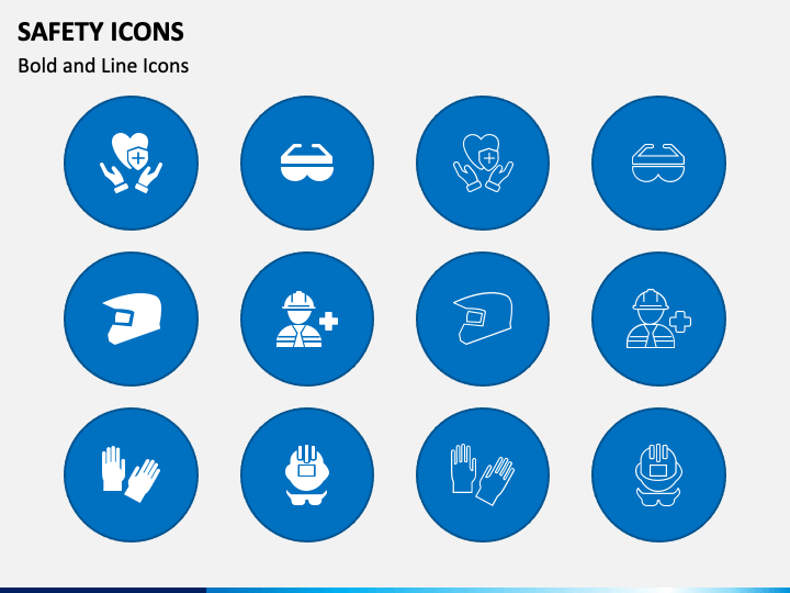 Safety Icons PPT Slide 1