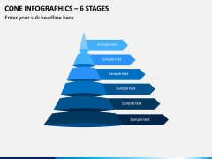 Cone Infographics – 6 Stages PPT Slide 1