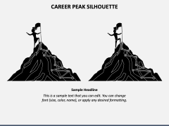 Career Peak - Silhouette PPT Slide 1