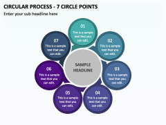 Circular Process - 7 Circle Points PPT Slide 1
