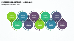 Process Infographic - 10 Bubbles PPT Slide 1