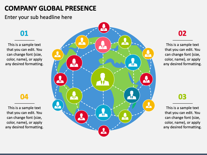 Company Global Presence PPT Slide 1