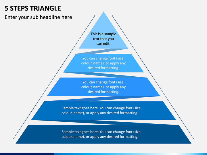5 Steps Triangle PPT Slide 1