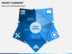 Project Summary Free PPT slide 1