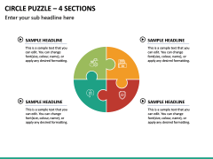Puzzle Cycle – 4 Sections PPT Slide 2