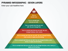 Pyramid Infographic - Seven Layers PPT Slide 1