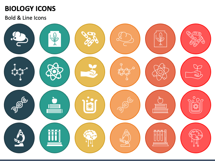 Biology Icons PowerPoint Template - PPT Slides