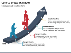 Curved Upward Arrow for PowerPoint and Google Slides - PPT Slides