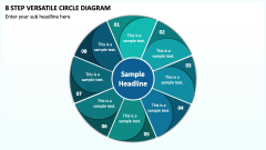 8 Step Versatile Circle Diagram PPT Slide 1