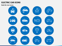 Electric Car Icons PPT Slide 2