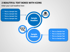 2 Beautiful Text Boxes with Icons PPT Slide 2
