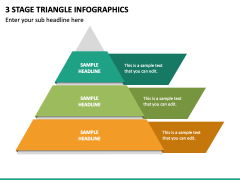 3 Stage Triangle Infographics Slide 2
