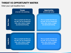 Threat Vs Opportunity Matrix PowerPoint and Google Slides Template ...