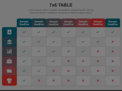 7x6 Table Animated Presentation - SketchBubble
