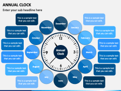 Annual Clock PPT Slide 4